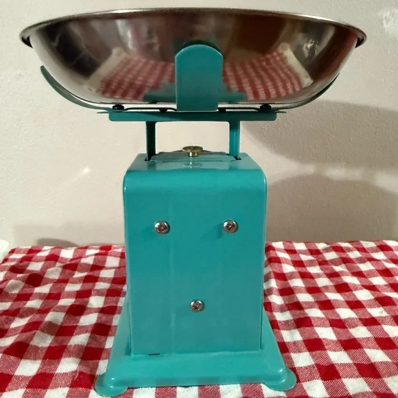 Pioneer Woman Vintage Style Teal Kitchen Scale - Picture 4 of 4
